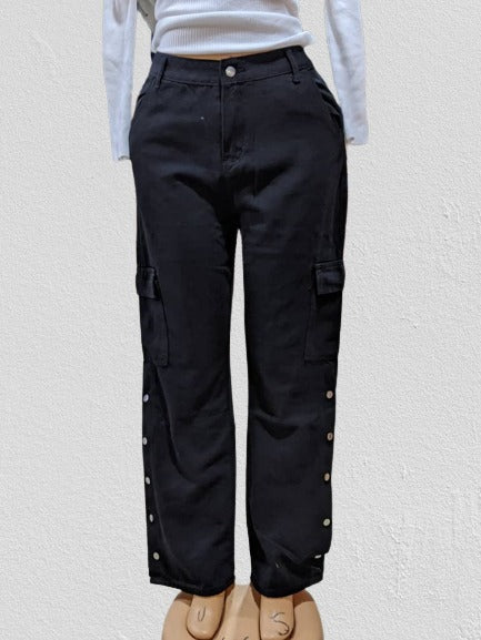 Elastic waist cargo pant