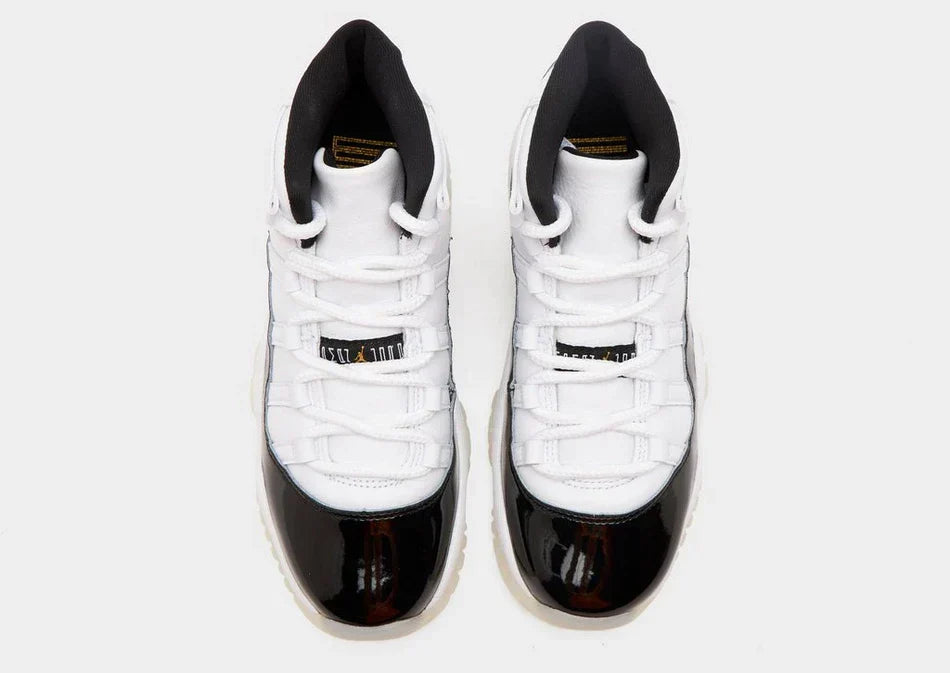 Air Jordan 11 Retro DMP Gratitude Black White Metallic Gold